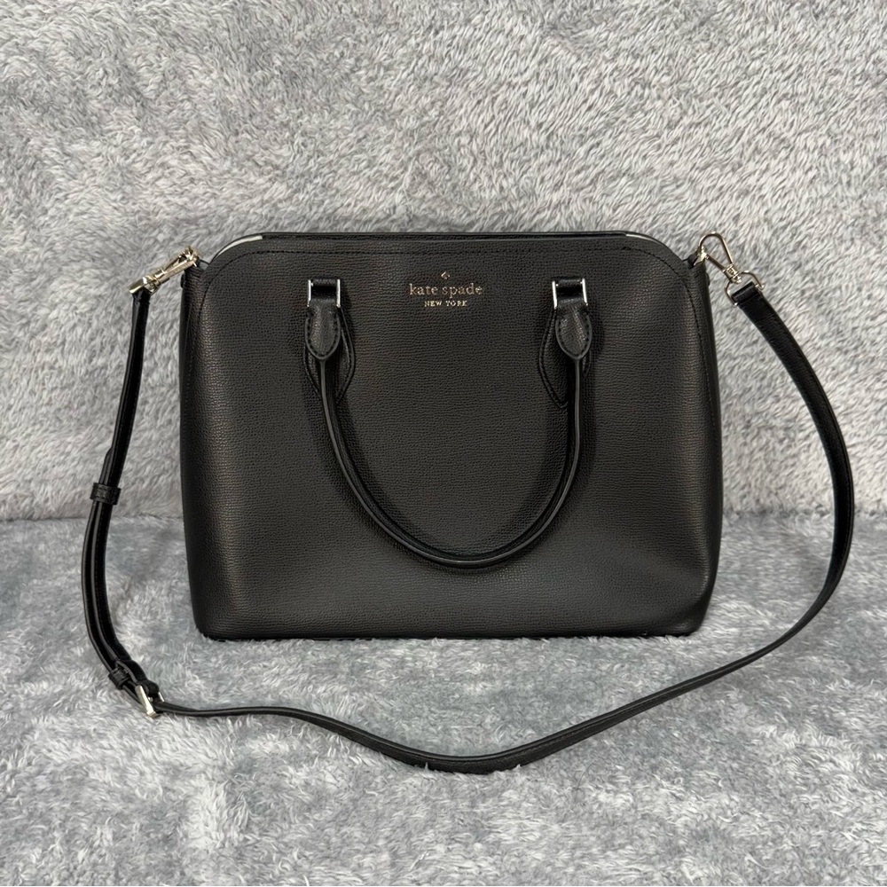 Kate Spade Darcy Large Crossbody Satchel Black Bag **READ DESCRIPTION**